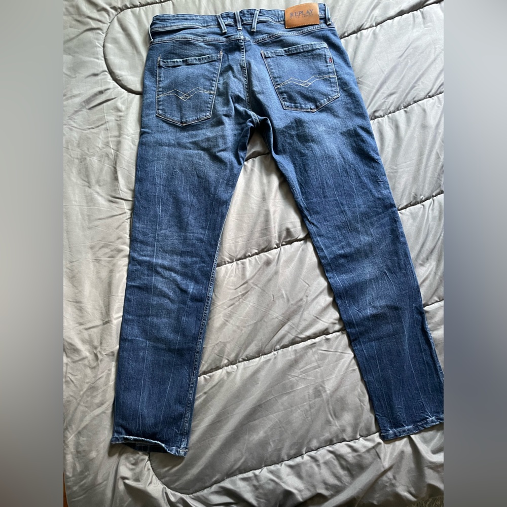 Replay Jeans, never worn. From Italy. Size 36 waist, 32 length. Organic cotton.